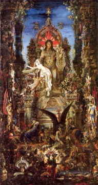 Jupiter et Sémélé Symbolisme mythologique biblique Gustave Moreau Peinture à l'huile